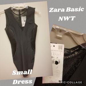 NWT Zara Basic black sexy dress size Small